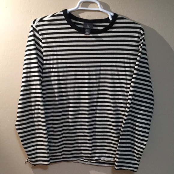H&M Other - H&M striped black and white long sleeve mens size XL